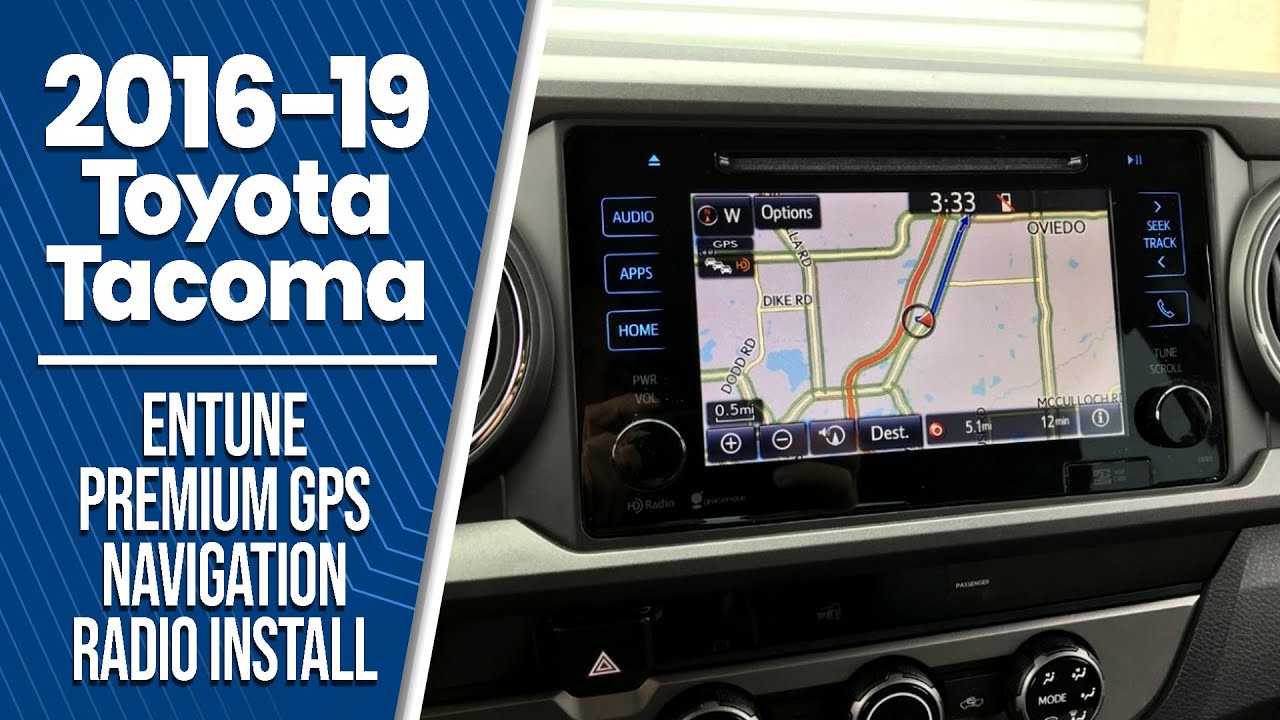 2016-2019 Toyota Tacoma Factory Entune GPS Navigation Radio Upgrade