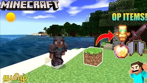 Minecraft but dirt drops op item/Minecraft in tamil/on vtg!