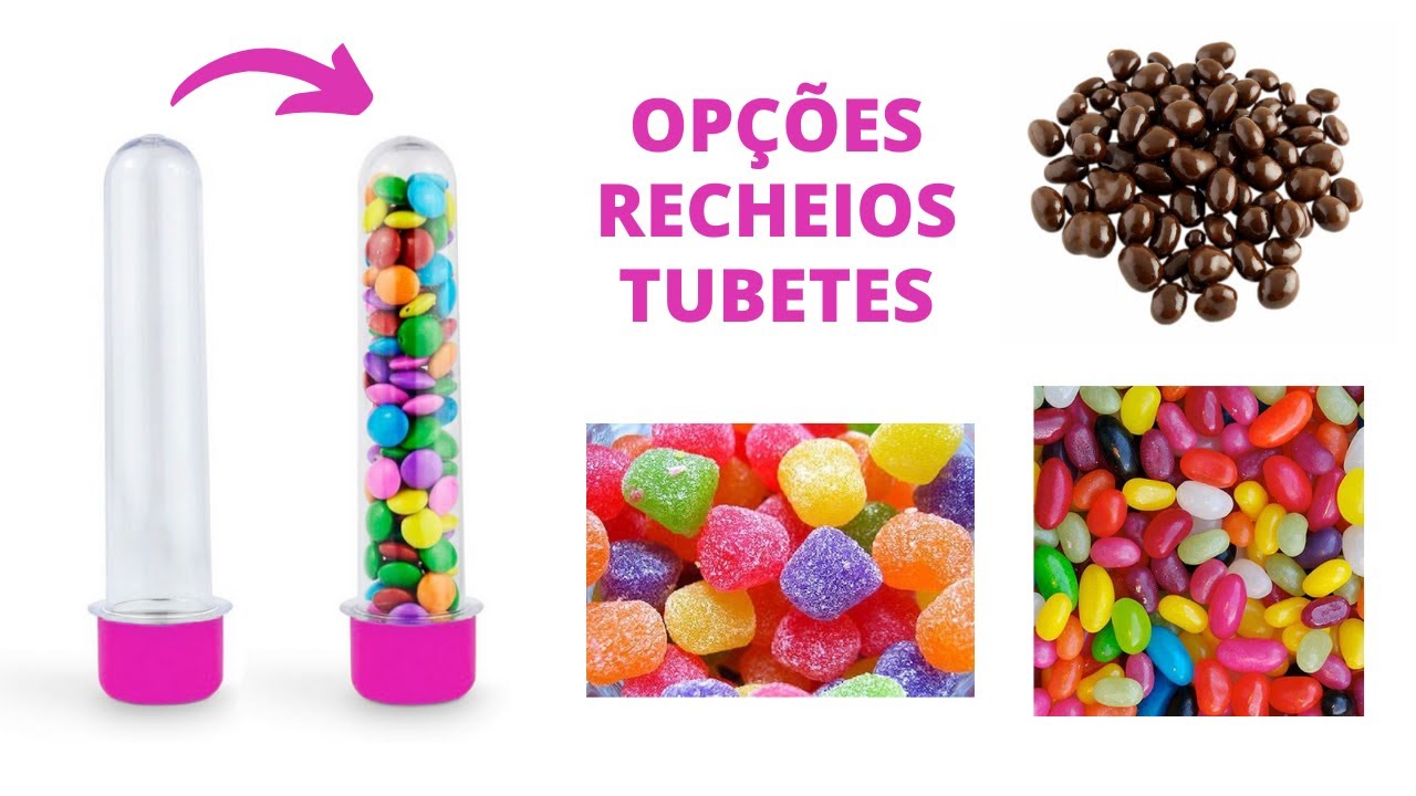 6 OPÇÕES DE RECHEIOS PARA OS TUBETES