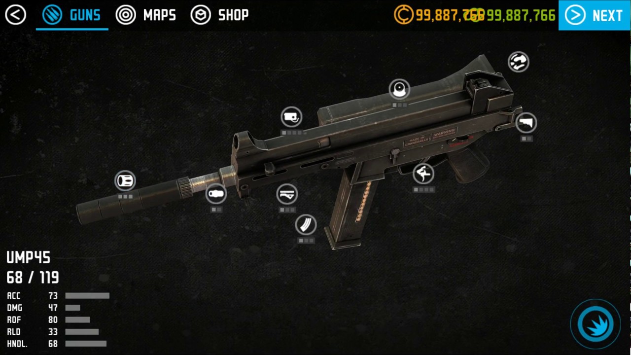 Gun Master 3 Zombie Slayer Upgrade UMP45 to MAXED OUT HD YouTube
