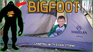 BIGFOOT on FILM Son and Dad First Camping Trip Evan FINDING Bigfoot