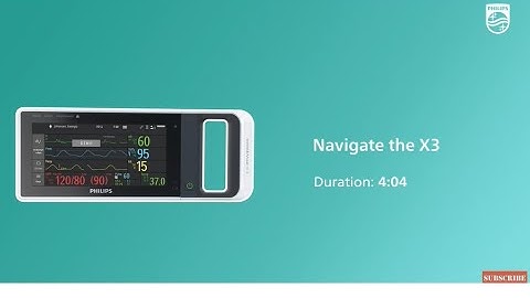 Navigate the IntelliVue patient monitor X3
