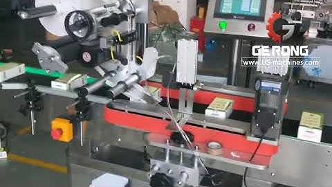 Automatic small label box carton case corner flip fold labeling sealing machine