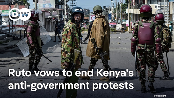 Kenya’s President tells police to shoot looters, arsonists 'in the leg' amid protests | DW News