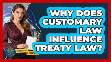 Why Does Customary Law Influence Treaty Law? - International Policy Zone