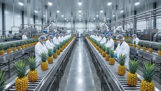 Inside A Modern Pineapple Factory From Whole Pineapples To Canned Pineapple Rings