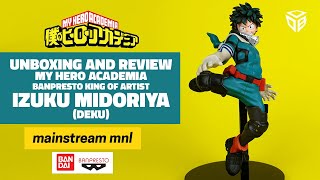 Izuku Midoriya Deku Banpresto King Of Artist Unboxing And Review Out Of Box Collector Youtube