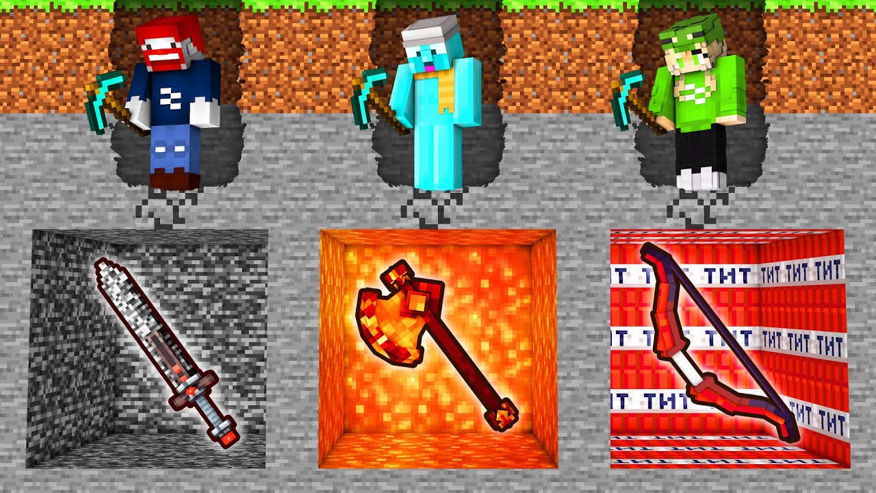 WER FINDET DIE BESTE WAFFE in MINECRAFT?