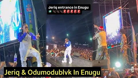 Jeriq & Odumodublvk Shutdown Concert In Enugu As Fans Go Crazy With Massive Performance 