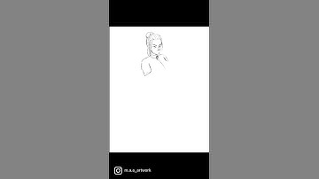 Procreate Process- Time lapse footage- anime character design  #shorts