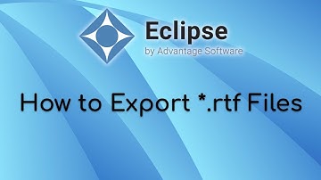 How to Export *.rtf Files