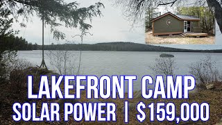 Lakefront Camp With Solar Power | Maine Real Estate SOLD