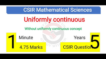 Trick for Uniformly Continuous| Real Analysis| TRB Poly| PG TRB #pgtrb #pgtrbmaths #csir #artstrb