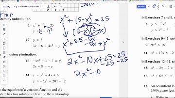 Alg 2 - Sem 1 - 3.5 & 3.6 Practice A