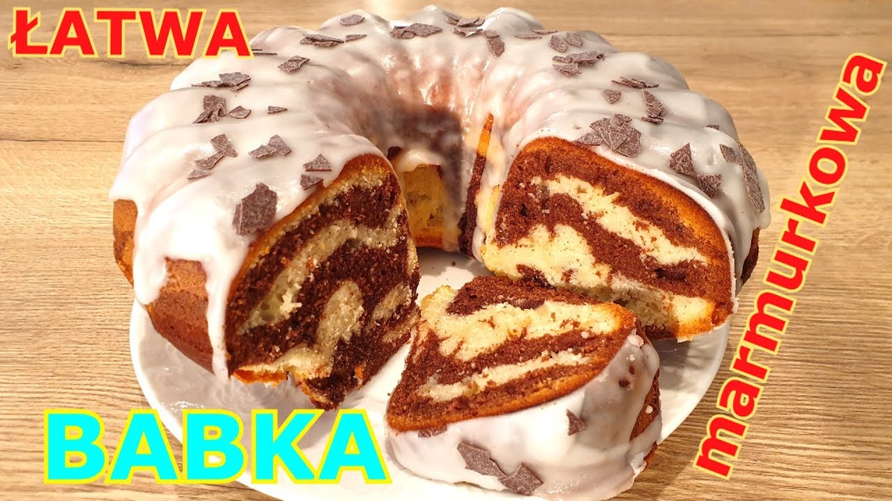 Szybka i prosta babka marmurkowa  pyszne i pachnce ciasto do kawy lub herbaty