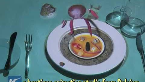 Christmas dinner created by 3D projection mapping