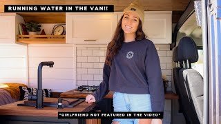 VAN BUILD | SINK AND RUNNING WATER INSTALL | EVERYTHING YOU NEED