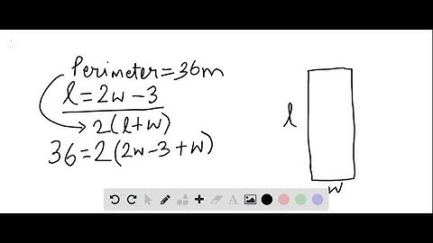 In the following exercises, solve. The length of a rectangle is 3 meters less than twice the width.…