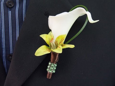 Calla Lily Boutonniere Youtube