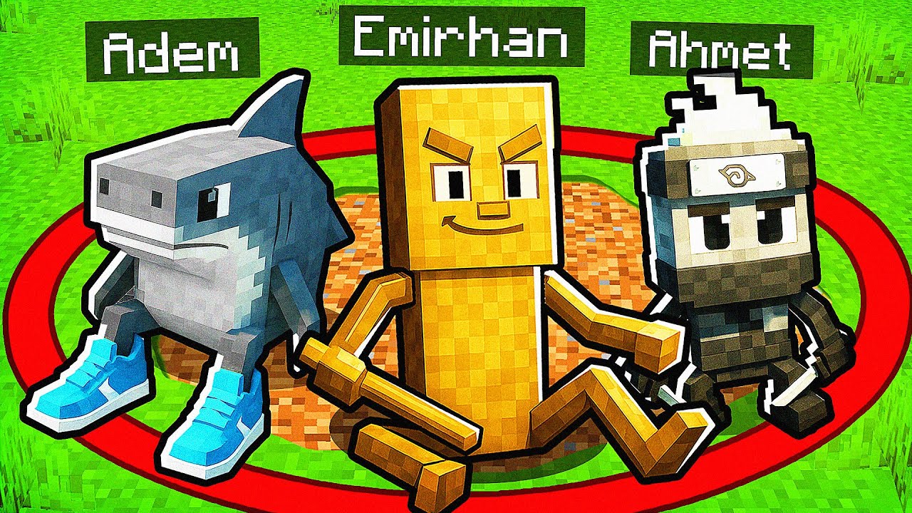 Tung Tung Sahur Olarak Daireden Son Çıkan Kazanır! ⭕ | Minecraft