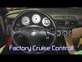 AG 023 Installing factory cruise control in a 2zz swapped MR2 Spyder