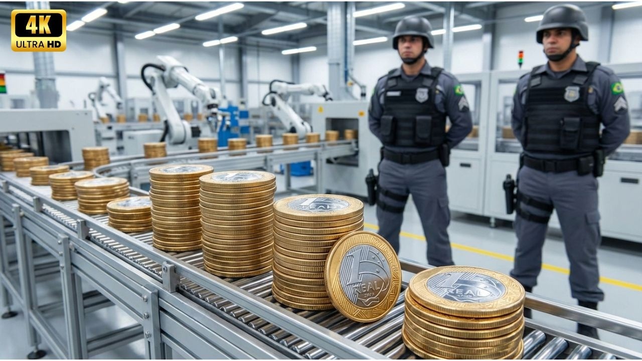 Como a Moeda é Feita Dentro da Fábrica