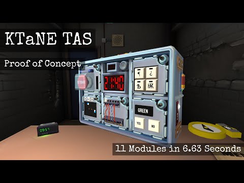 Keep Talking and Nobody Explodes Tool Assisted Speedrun (KTaNE TAS) Proof of Concept (11 in 6.63)