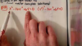 A2 Solving Polynomial Equations Pt. 5