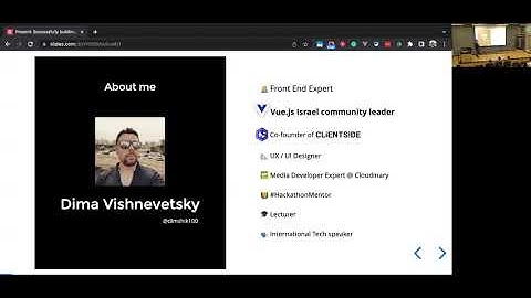 Successfully building a large Vue3 application - Dima Vishnevetsky - Hebrew