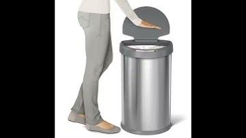 Special Discount on simplehuman 45L Semi-Round Sensor Can, Touchless Automatic Trash Can