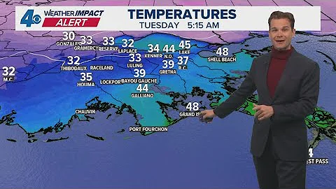 Weather Impact Alert: Final freeze before warming up for Christmas