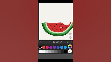 Pro drawing a watermelon 🍉#procreate #shorts #art #artist