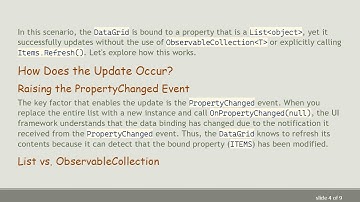 Understanding How to Update a DataGrid Without ObservableCollection in WPF