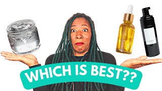 top 3 products for retwisting locs: GEL, OIL, or FOAM