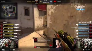 Tyloo vs Renegades PGL 5.5.16 Tyloo 4 AWP kills through smoke