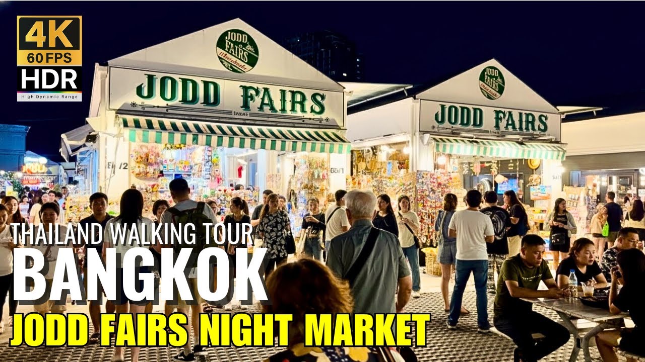 🔥 Jodd Fairs Bangkok: MUST-TRY Street Foods at Ratchada Night Market | 4K HDR
