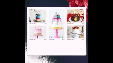 Cakes to order - website animation