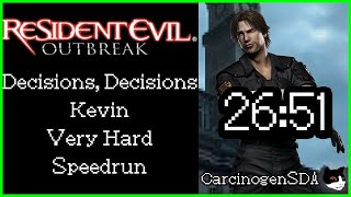 Resident Evil: Outbreak - "Decisions, Decisions" - Kevin, Very Hard Speedrun