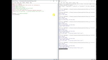 comments and variables