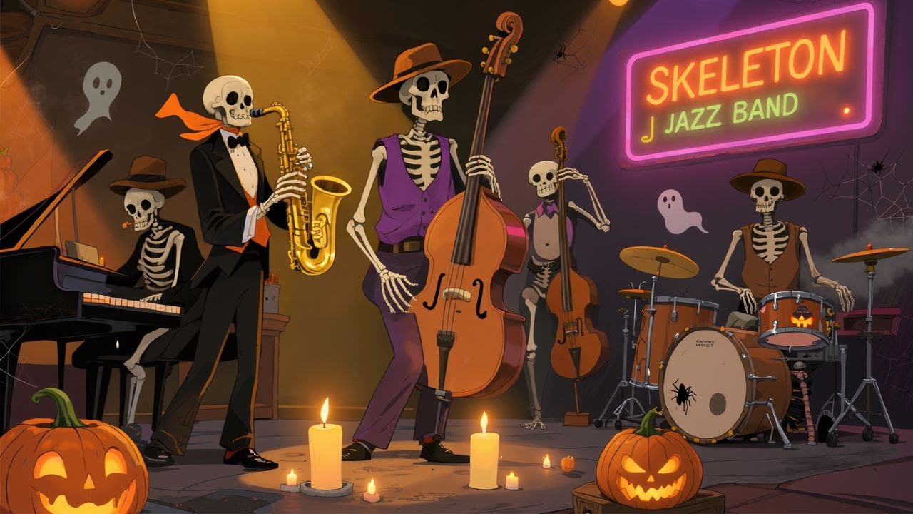 Skeleton Jazz Band – Vintage Halloween Jazz 💀🎶