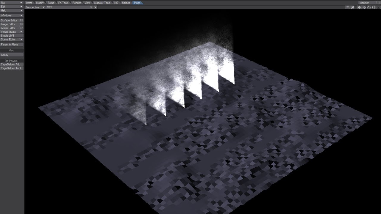 LightWave rendering - Lights, Scene Editor