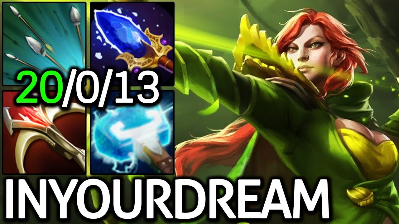 Inyourdream [Windranger] Insane 20 kill without death 7.14 Dota 2 - YouTube