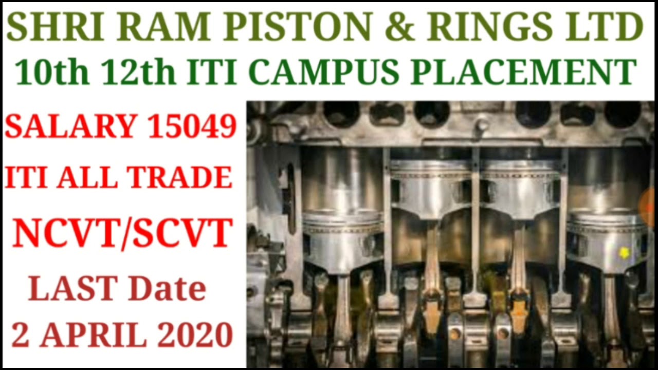 SHRI RAM PISTON AND RINGS LTD 10+2 & ITI CAMPUS PLACEMENT YouTube