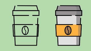 adobe illustrator tutorial - coffee cup flat design by impulse designs
