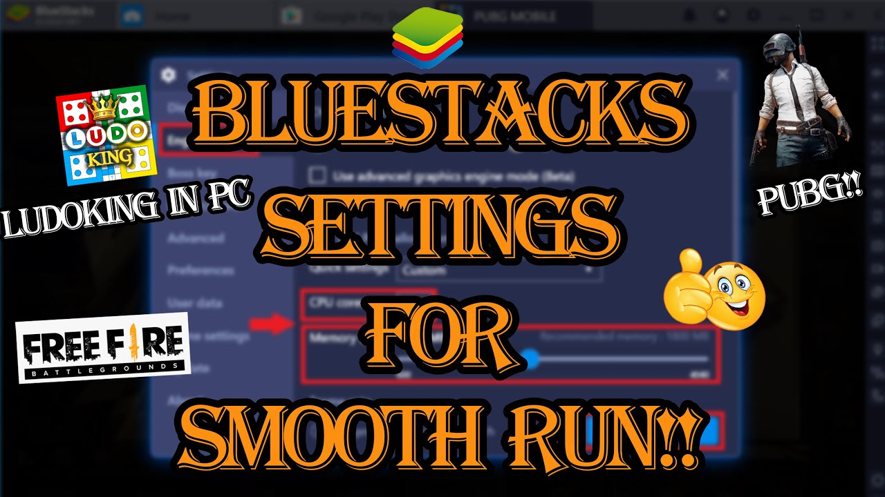 Bluestacks Settings For Smooth Run How To Make Bluestacks Faster In Windows 10 Hindi Youtube - configuration touches bluestacks brawl stars