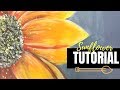 Fall Sunflower Acrylic Painting Tutorial for Beginners | Step by Step Canvas