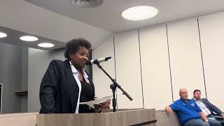 Kim Bell at Canton Ohio city council 08/10/2025