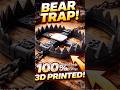 "100% 3D Printed Bear Trap… What Could Go Wrong? 😬" #3dprinting #bambulab