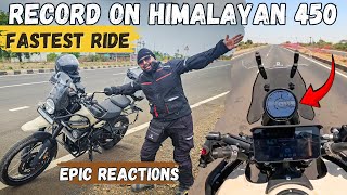MY FASTEST RIDE RECORD On HIMALAYAN 450 & Epic Family Reactions | Akola To Amravati 100kms in 45mins