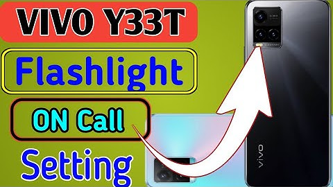 VIVO Y33T me Incoming call pe flashlight kaise jale | how to enable flashlight incoming call in VIVO